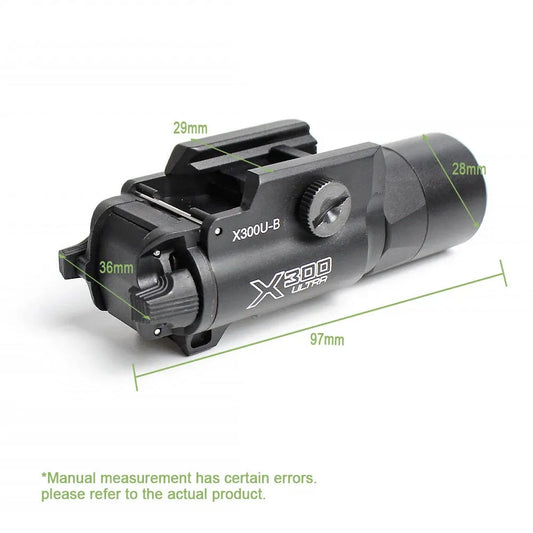 Flashlight X300U Scout Light White LED Fit 20mm Picatinny Rail