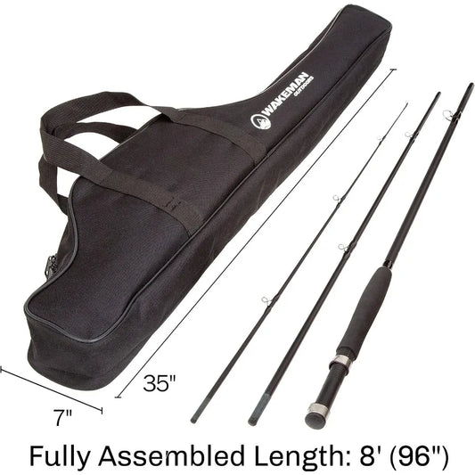 Fly Fishing Rod and Reel Combo with Carrying Case