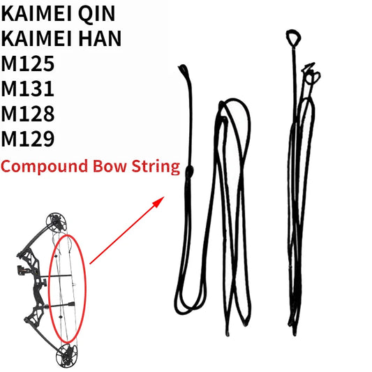 Compound Bow String Archery Replaceable String M125 M109E KAIMEI Pulley Bow Hunting Shooting Bowstring