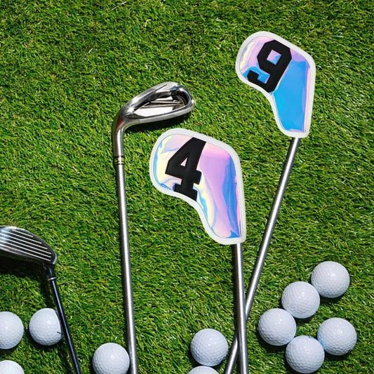 10pcs Golf Club Cover Driver Fairway Hybrid Waterproof Protector Set