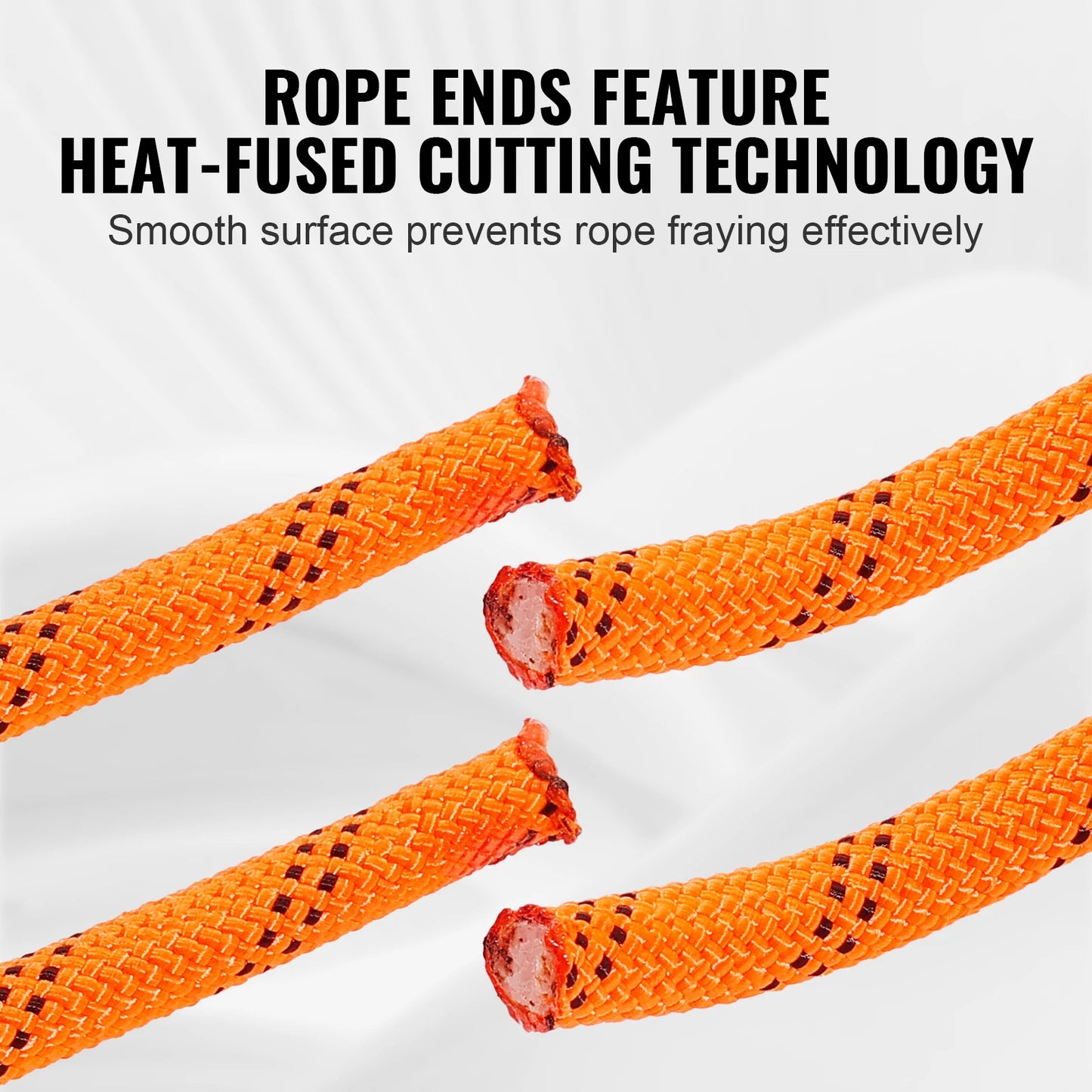 120ft Dual-Weave Polyester Cord 3/8 1/2in 48-Strand Rope
