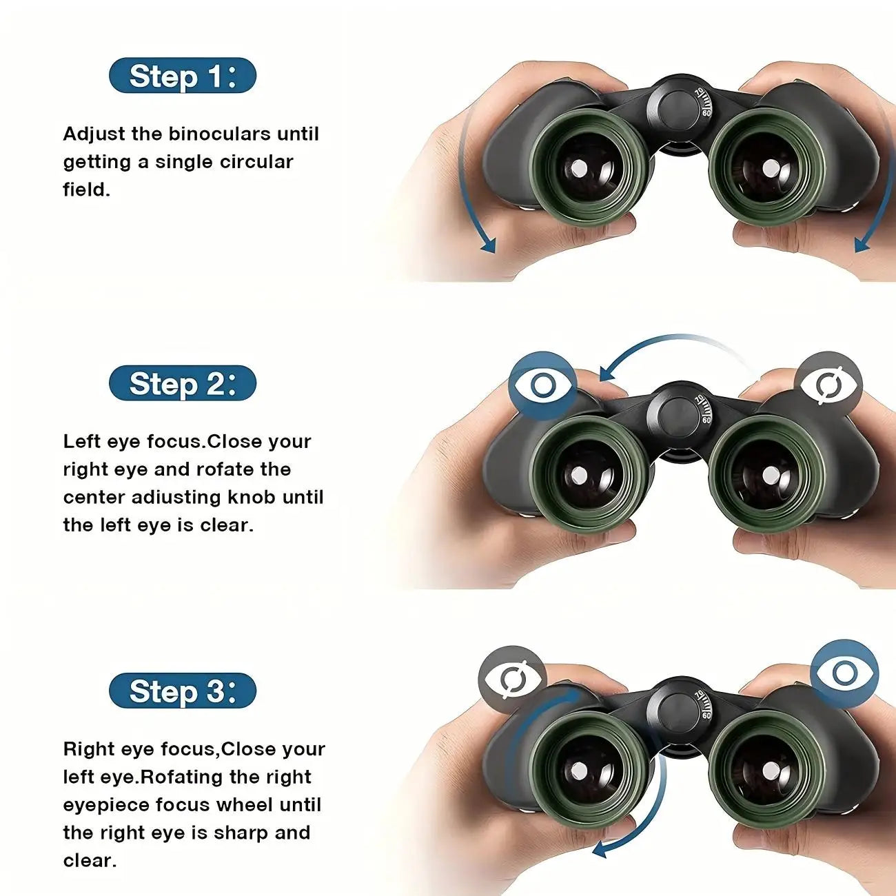 15X56 HD Portable Binoculars High Power for Hunting Camping