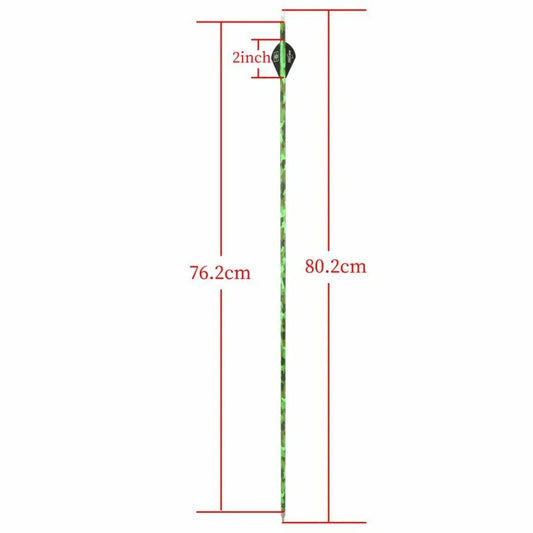 Archery Arrows 30 Inch Camo Mixed Carbon Spine 500 ID6.2mm with Rubber Vanes