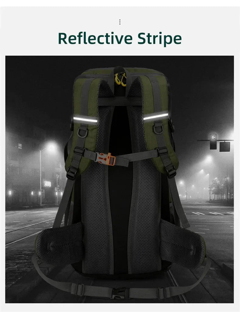 50L Large Waterproof Travel Backpack Camping Men Hiking Bag Bag Luggage