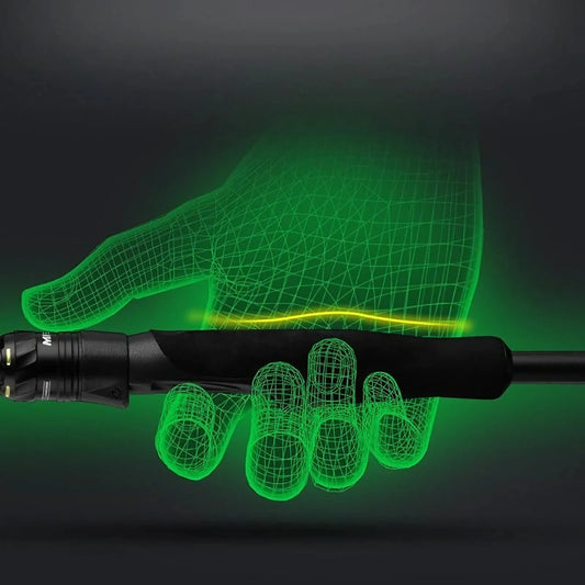 70.86inch Black and Golden Lure Rod