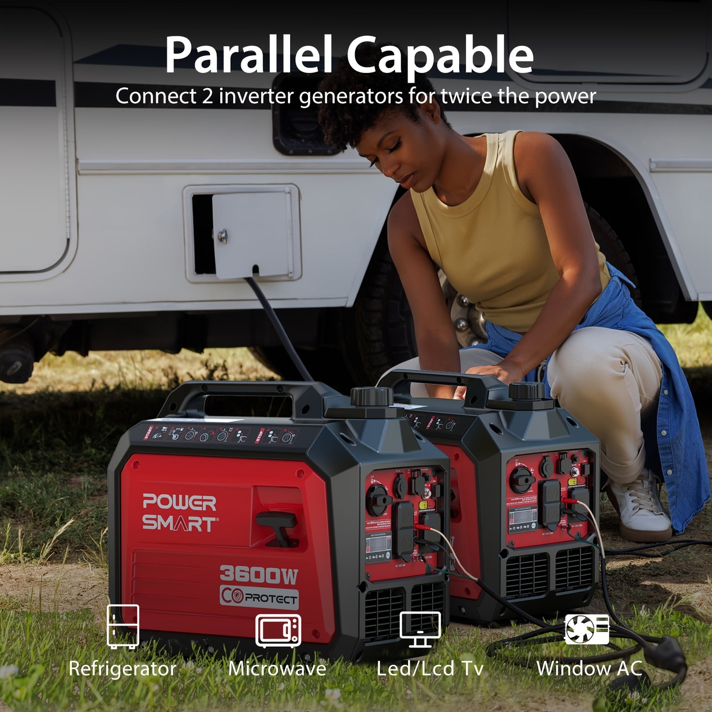3600 Watt Super Quiet Portable Inverter Generator,