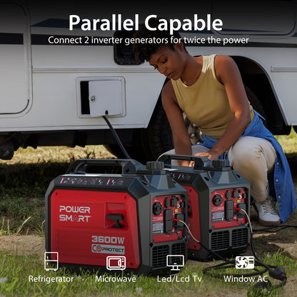 3600 Watt Super Quiet Portable Inverter Generator,