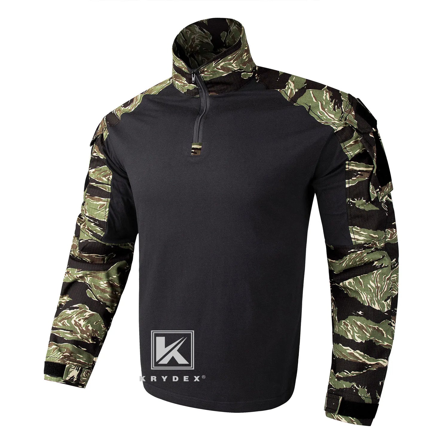 Shirt with Elbow Pads For Hunting  Tops  Tiger Stripes Shirts