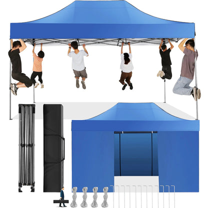 Heavy Duty 10x15 Canopy Tent with 4 Removable Walls Waterproof