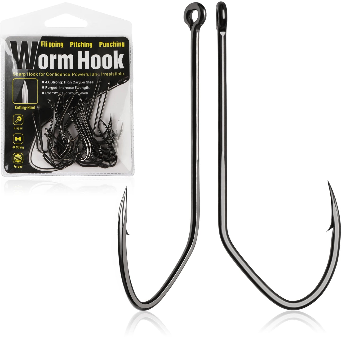 Weedless Worm Hooks 30PCS