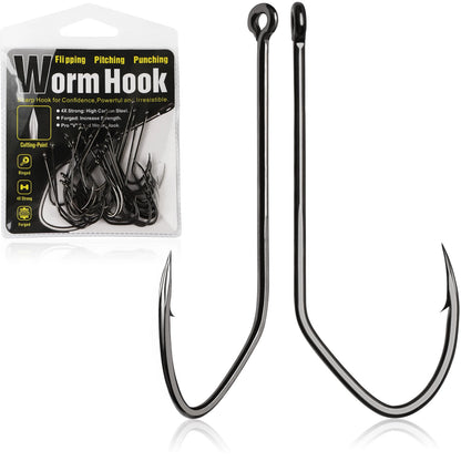 Weedless Worm Hooks 30PCS