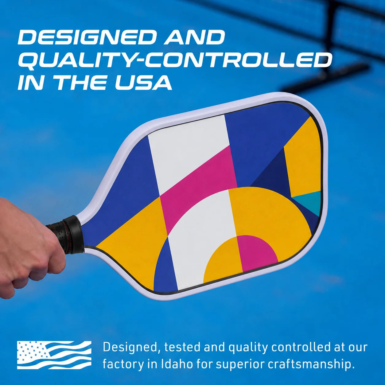 Pickleball Paddles,Double-Sided Pattern Pickle Ball PaddlesSet Of 2 With Non-Slip Ergonomic Absorbent Soft Grip PickleBall Rackets 2 Pack,Pickleball SetSport