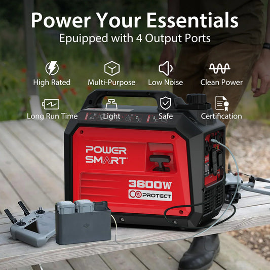 3600 Watt Super Quiet Portable Inverter Generator,