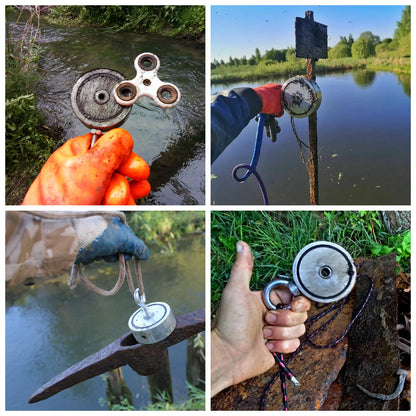 Strong Two Side 120KG*Magnet Super Powerful Salvage*22mm