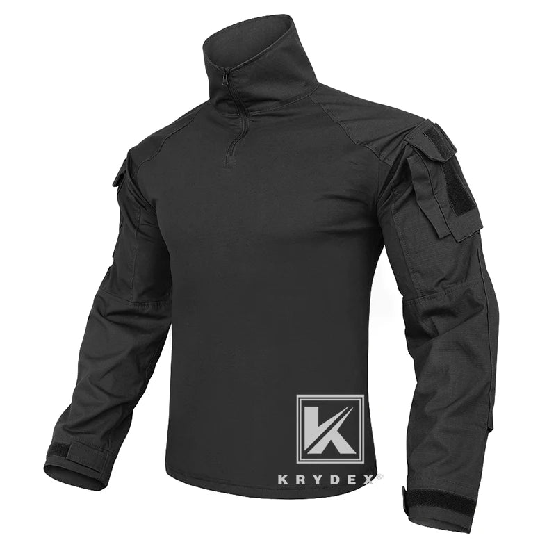 Shirt with Elbow Pads For Hunting  Tops  Tiger Stripes Shirts