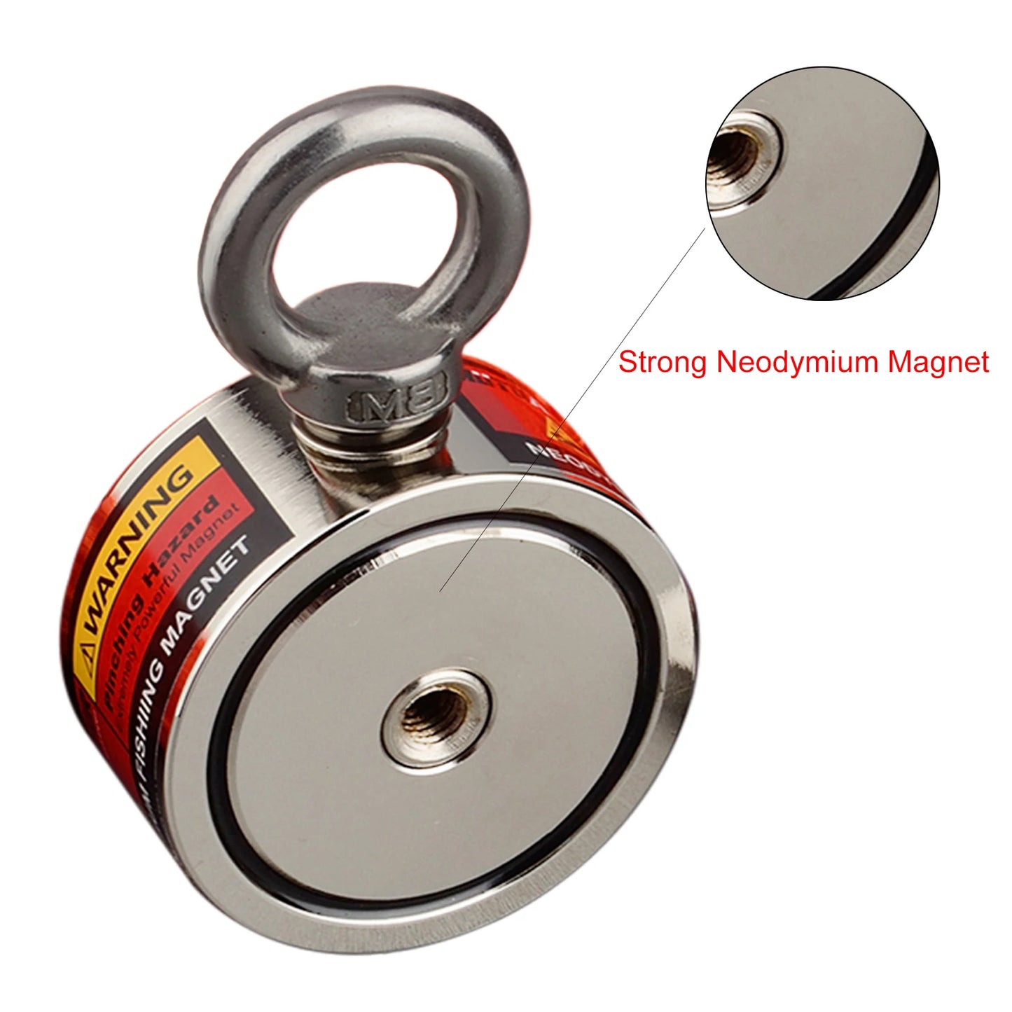 Strong Two Side 120KG*Magnet Super Powerful Salvage*22mm