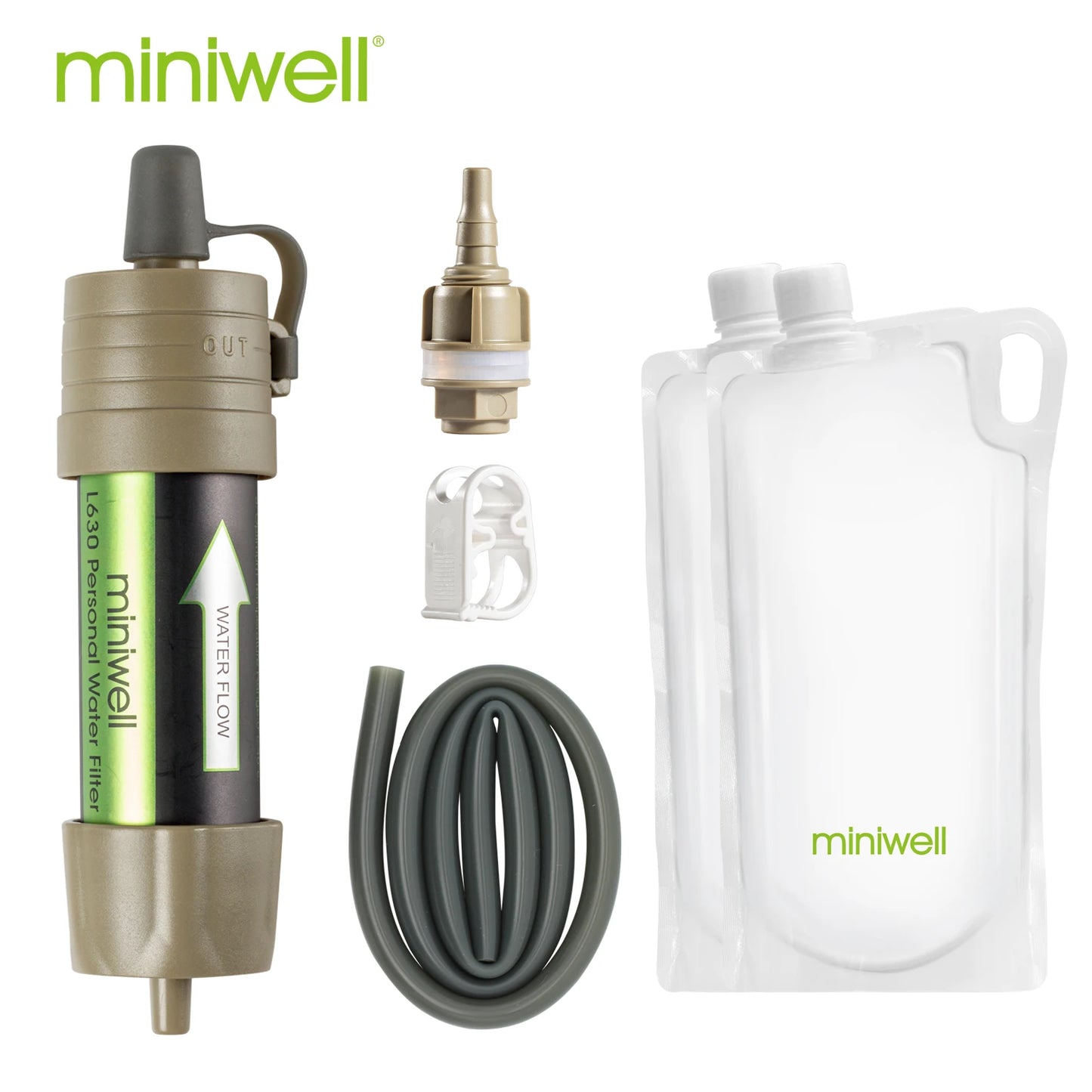miniwell L630 portable Water Filter equipment for military survival kits