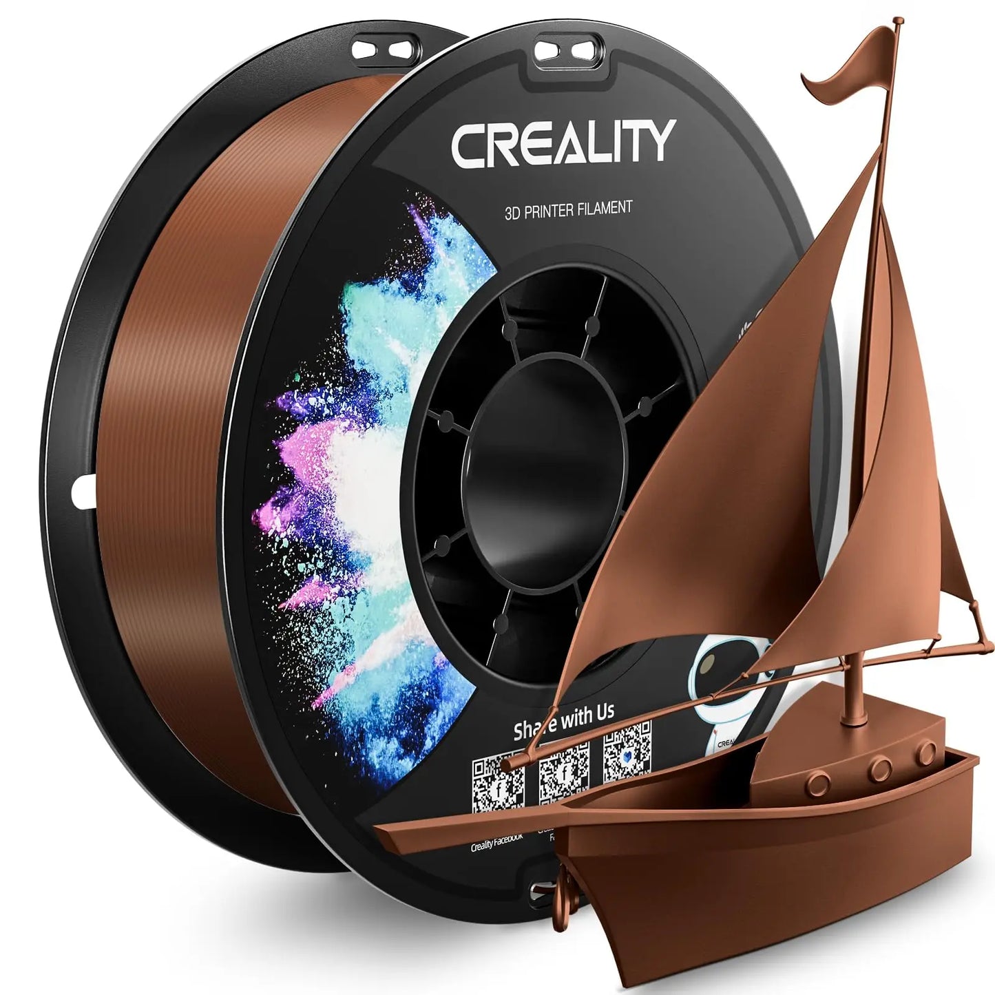 CREALITY PETG Filament 1.75mm 3D Printer Filament 1kg  Neatly Wound Spool