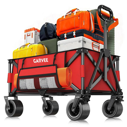Camping Trolley Heavy Duty Portable Collapsible Festival Cart with All Terrain Wheels