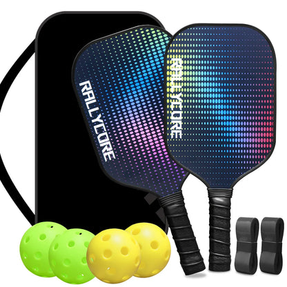 Perfect Pickleball Gift Set | Portable 2-Paddle Kit with 4 Balls & Carry Bag - Ideal for Travel, Men & Women Players