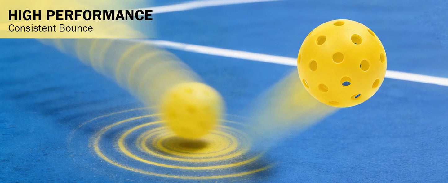 8/16pcs Pickleball Balls 40 Holes Colorful and Durable Pickleballs 74mm