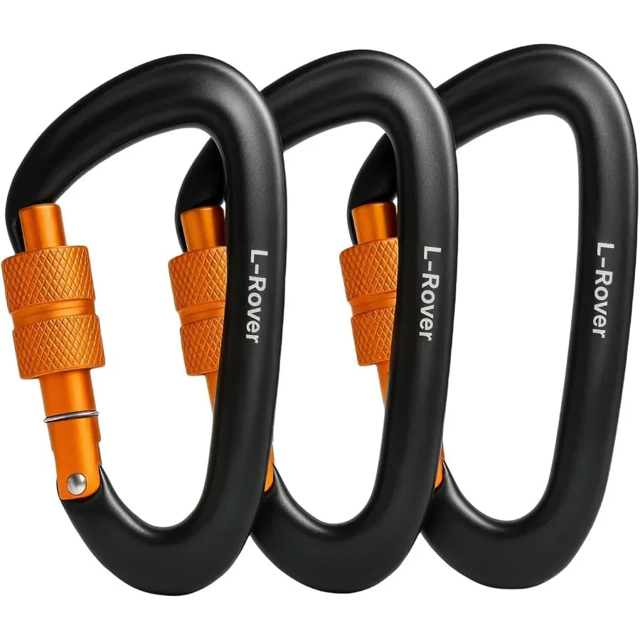 Heavy Duty Locking Carabiner Clips 12kN 2697 lbs  Carabiners