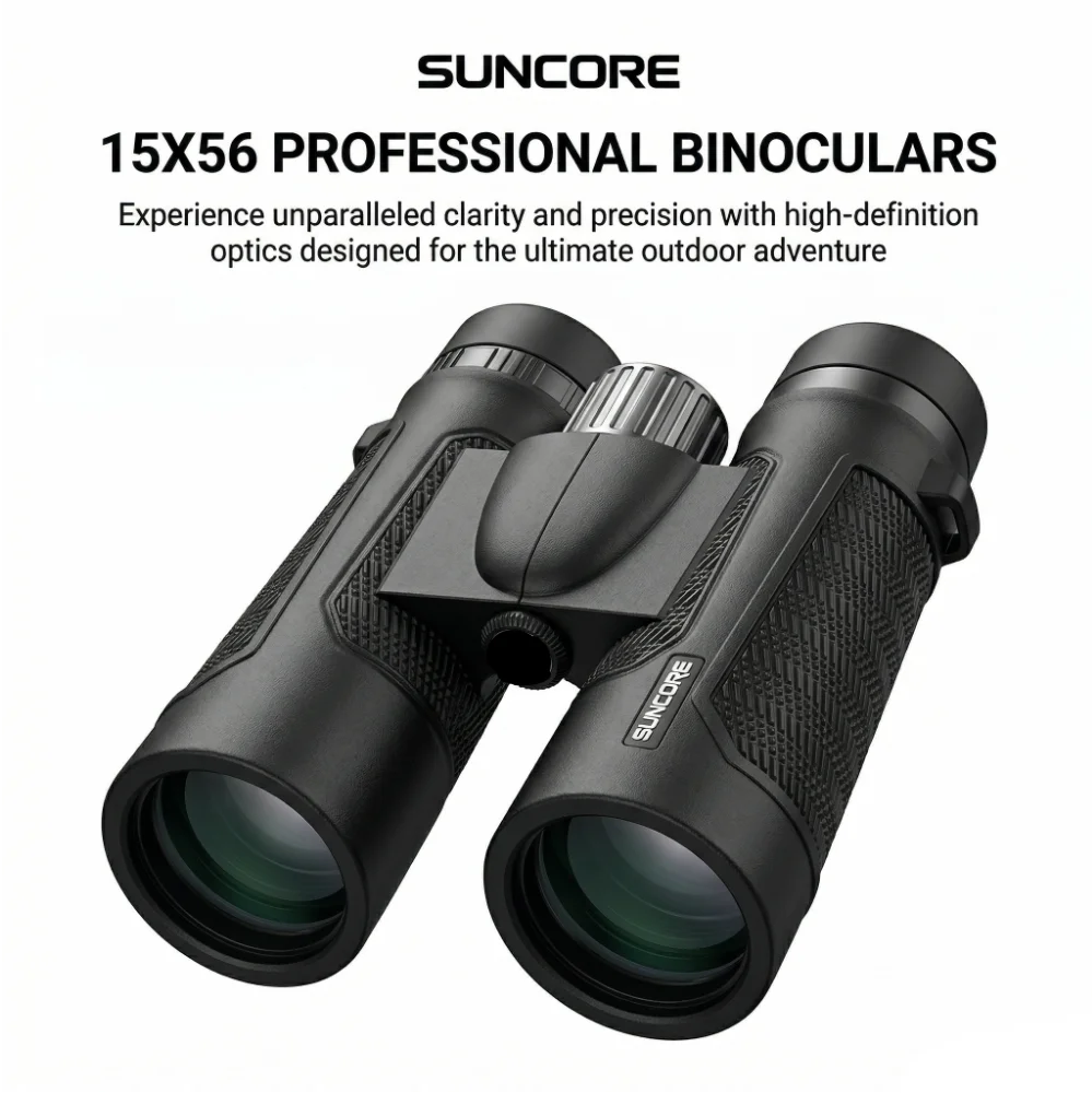 15X56 HD Portable Binoculars High Power for Hunting  Camping
