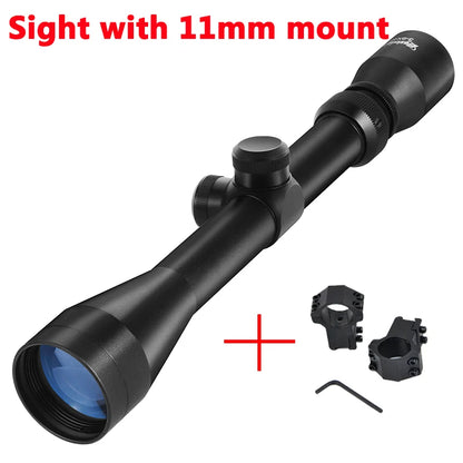 3-9X40 Hunting Deer  Rifle Scope Wire Mil Dot Reticle