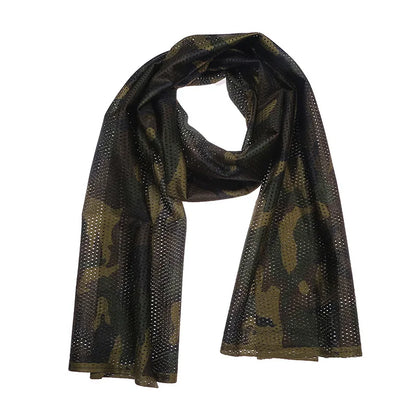 Large Camouflage Scarf Sniper Hunter Mesh Face Scar