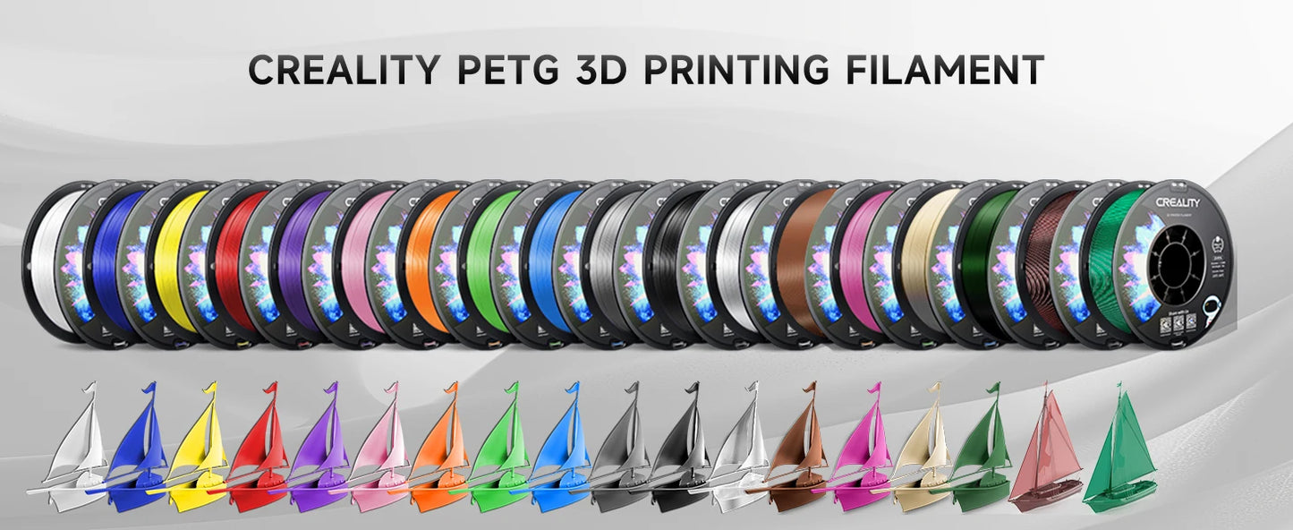 CREALITY PETG Filament 1.75mm 3D Printer Filament 1kg  Neatly Wound Spool