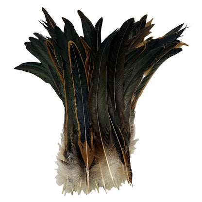 100pcs 25-40cm Wholesale Rooster Feathers Wedding Crafts DIY Natural Feather