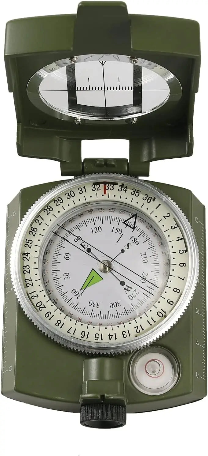 Compass, Military, Waterproof, Sighting, Bubble Levels, Carrying Bag,