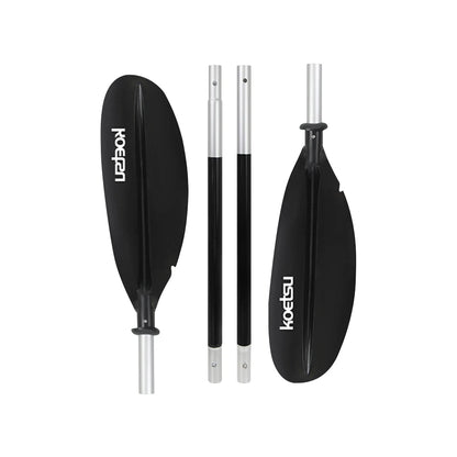 4-Piece Two Way Paddle Adjustable Floating Kayak Paddle Aluminium Alloy Stand Up Paddleboard Paddles