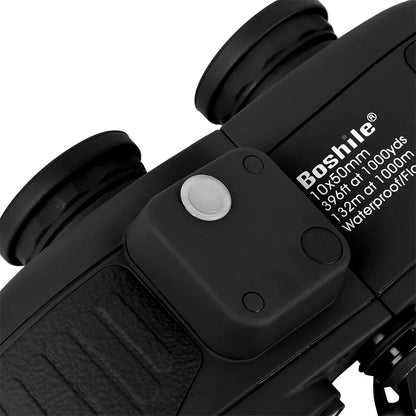 10x50 Binoculars with Rangefinder Compass BAK4 Prism FMC Lens eFogproof Waterproof Long Range