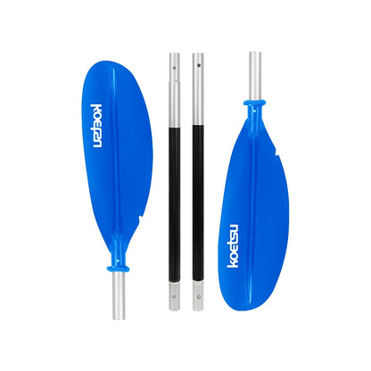 4-Piece Two Way Paddle Adjustable Floating Kayak Paddle Aluminium Alloy Stand Up Paddleboard Paddles