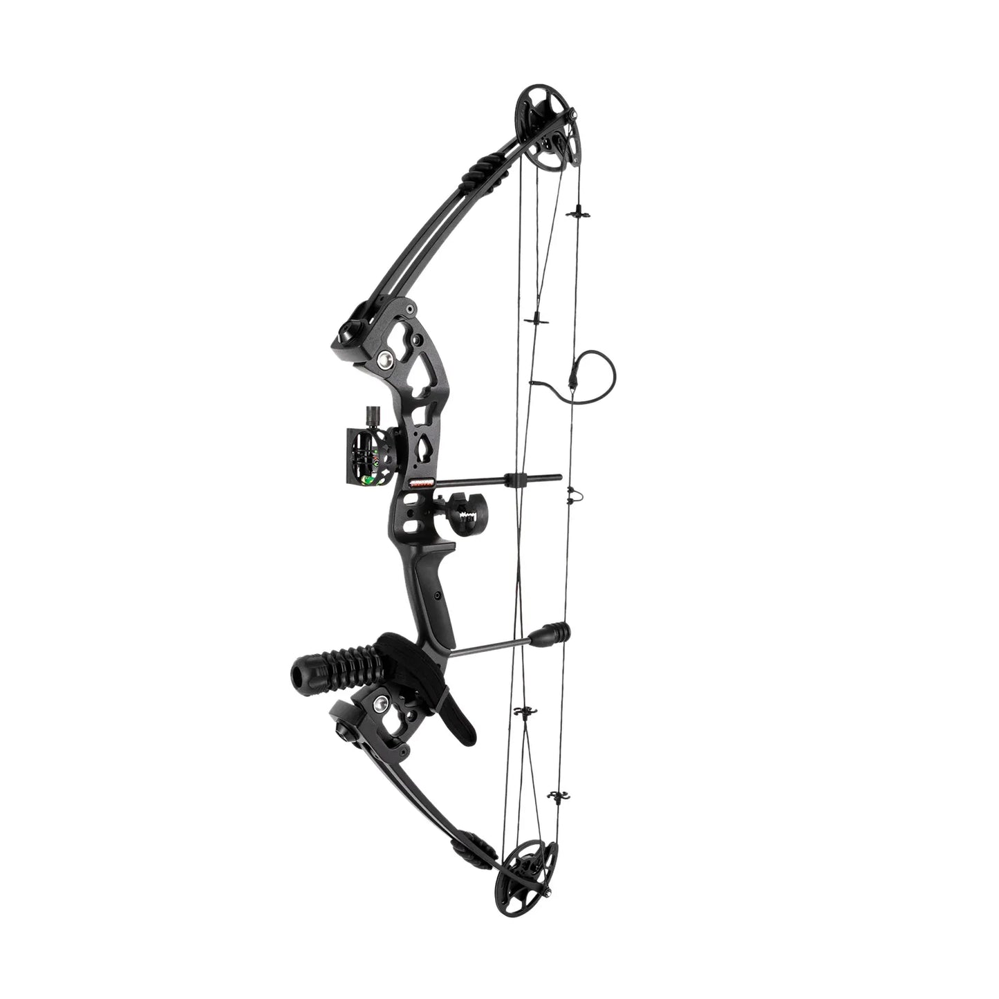 Right Handed Compound Bow Kit Adults and Teens Compound Bow Archery Hunting Equipment with 12 Arrows 30-55lbs Adjustable