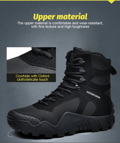 Men's waterproof hiking boots, lightweight outdoor boots,