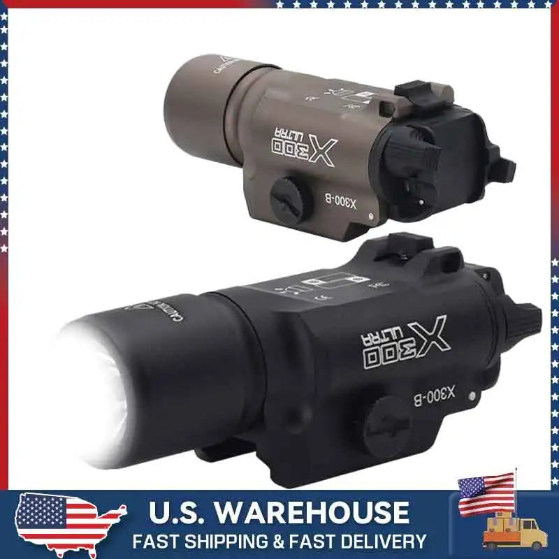 Flashlight X300U Scout Light White LED Fit 20mm Picatinny Rail