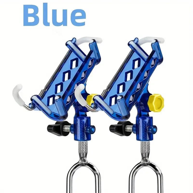 2-piece stainless steel fishing rod holder, 360° adjustable