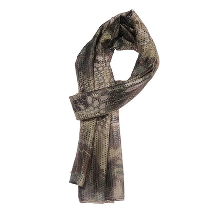 Large Camouflage Scarf Sniper Hunter Mesh Face Scar