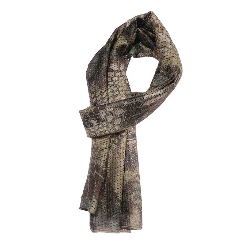 Large Camouflage Scarf Sniper Hunter Mesh Face Scar