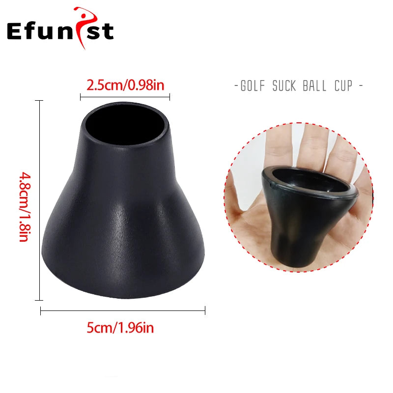 Black Golf Putter Sucker Finger Ball Retriever Pick up Golf  balls