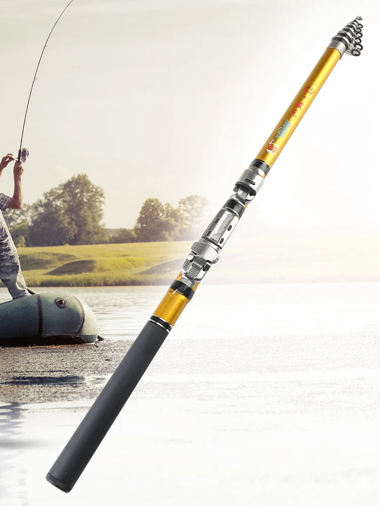 Carbon Telescopic Fishing Rod 1.5m 1.8m 2.1m Travel Rod
