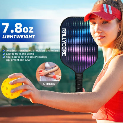 Perfect Pickleball Gift Set | Portable 2-Paddle Kit with 4 Balls & Carry Bag - Ideal for Travel, Men & Women Players