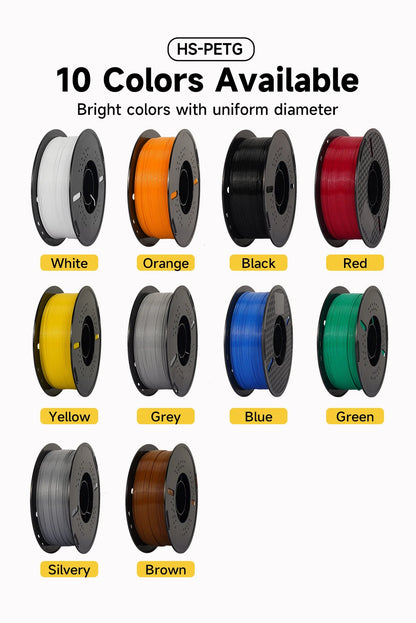 5/10KG High speed PETG For 3D Printer Bambu Lab Filament 40-500mm/s Hyper