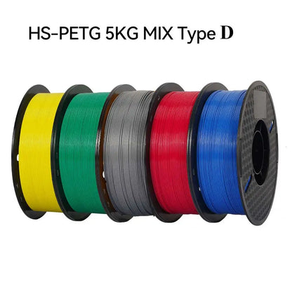 5/10KG High speed PETG For 3D Printer Bambu Lab Filament 40-500mm/s Hyper