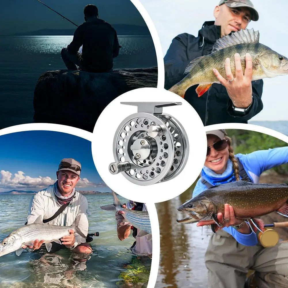 Fly Fishing Reel Saltwater Fishing Reel Fishing Gear Aluminum Alloy Reel For Freshwater Lake Stream Pond Fishing Fly Fishing