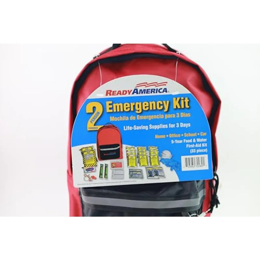 72 Hour Emergency Kit 2Person Portable Preparedness GoBag for Camping