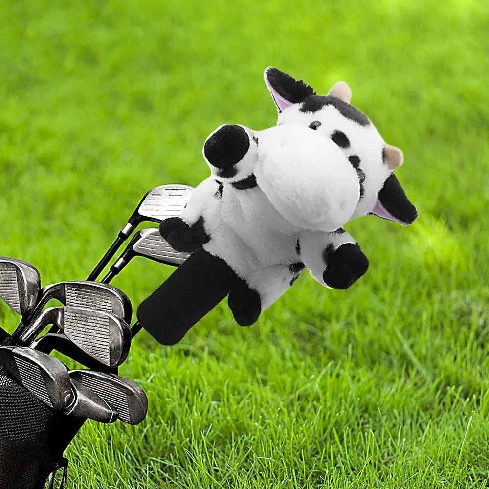 Golf Head Covers Plush Driver Cover Golf Heads Cartoon Stuffed Animal Putter Headcover