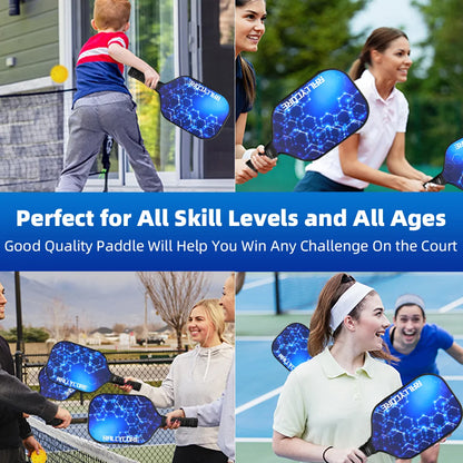 Pickleball 2 Players  Premium Honeycomb Core Paddles l, Includes 4 Balls